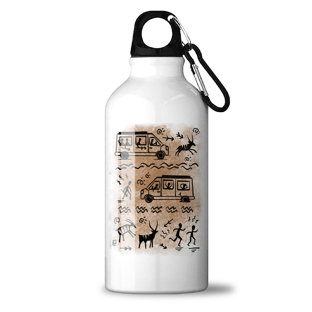 Sportflasche – Höhlenmalerei-Struktur
